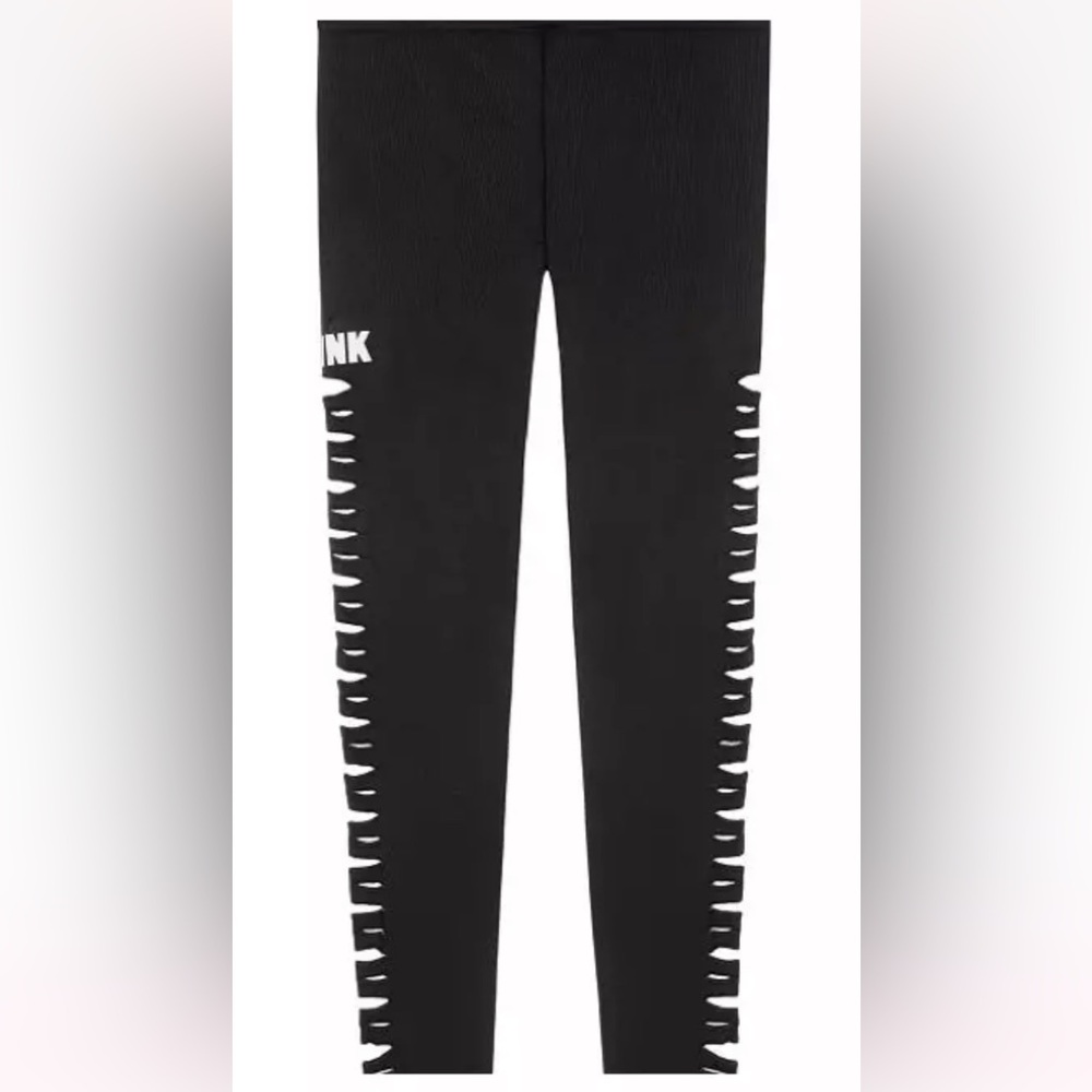 PINK Victoria’s Secret Cool and Comfy Seamless Black Leggings